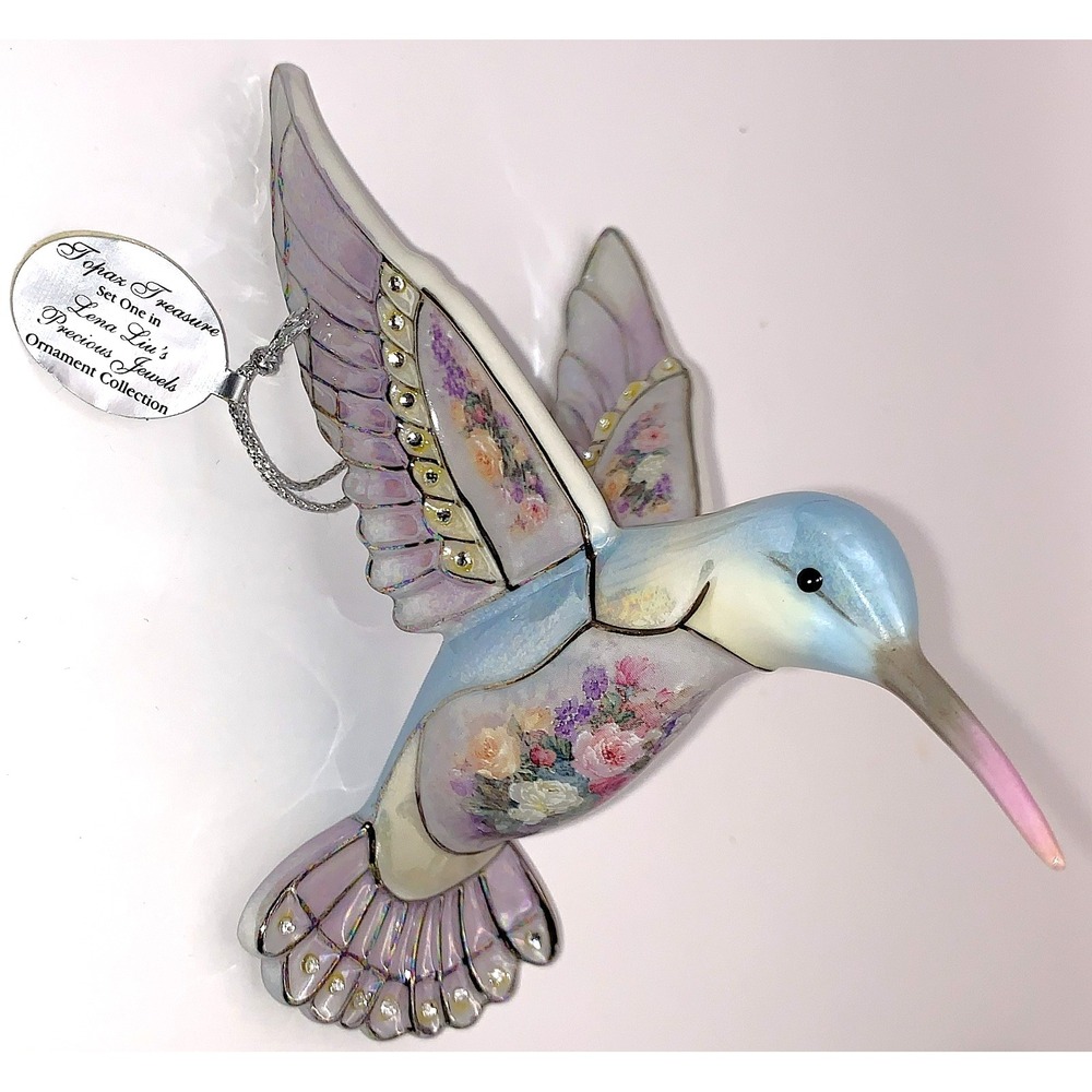 Lena Liu's Precious Jewels  TOPAZ TREASURE Hummingbird Bradford LE Retired 2004